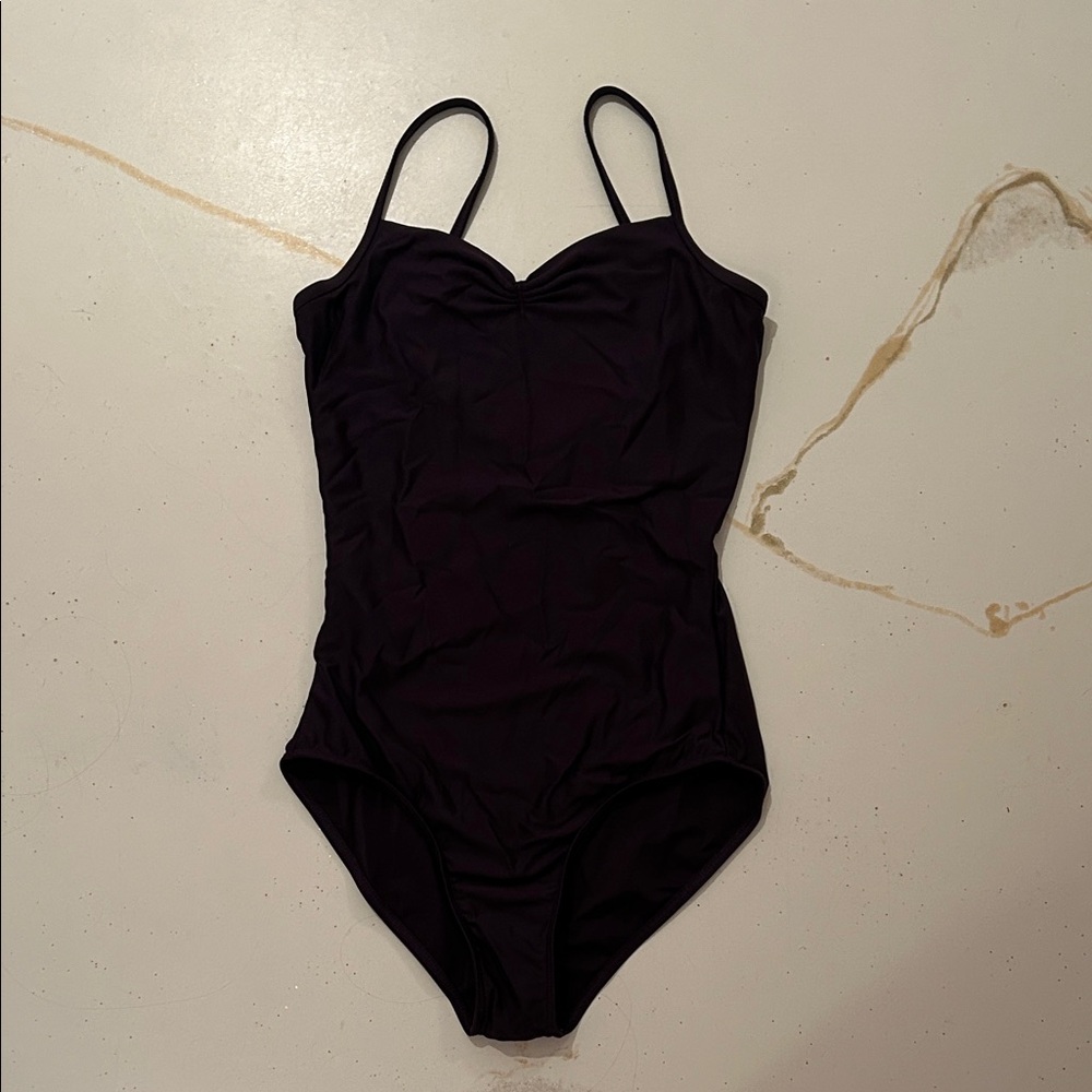 Purple Pinch Front Leotard